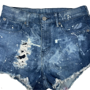 Levi’s High waist cut off booty shorts size 26 upcycled one of a kind denim